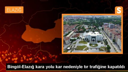 Bingöl-Elazığ Kara Yolunda Kar Etkili Oluyor